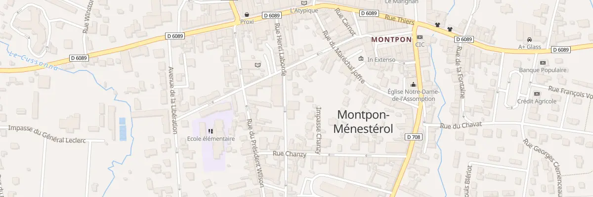 Plan du 14 Rue Henri Laborde à Montpon-Ménestérol