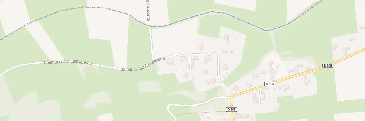 Plan du 17 Che de Las Castagnères à Calavanté
