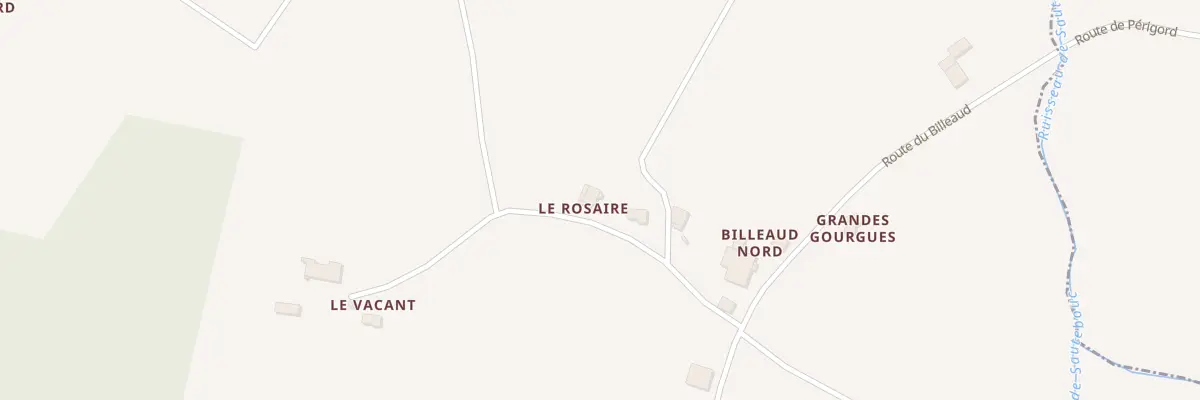 Plan du Rosaire à Saint-Géraud
