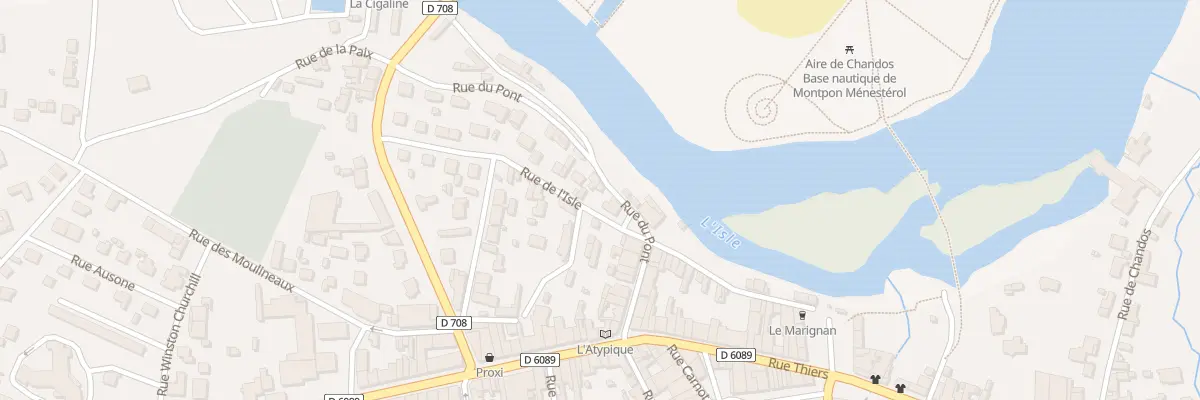 Plan du 36 Rue de l’Isle à Montpon-Ménestérol