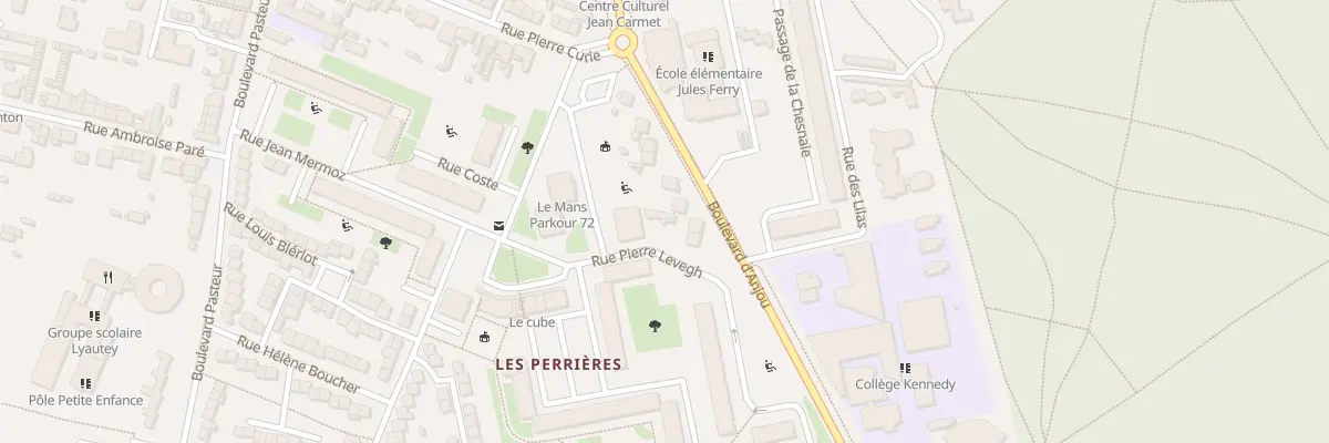 Plan du 2 Rue Pierre Levegh à Allonnes