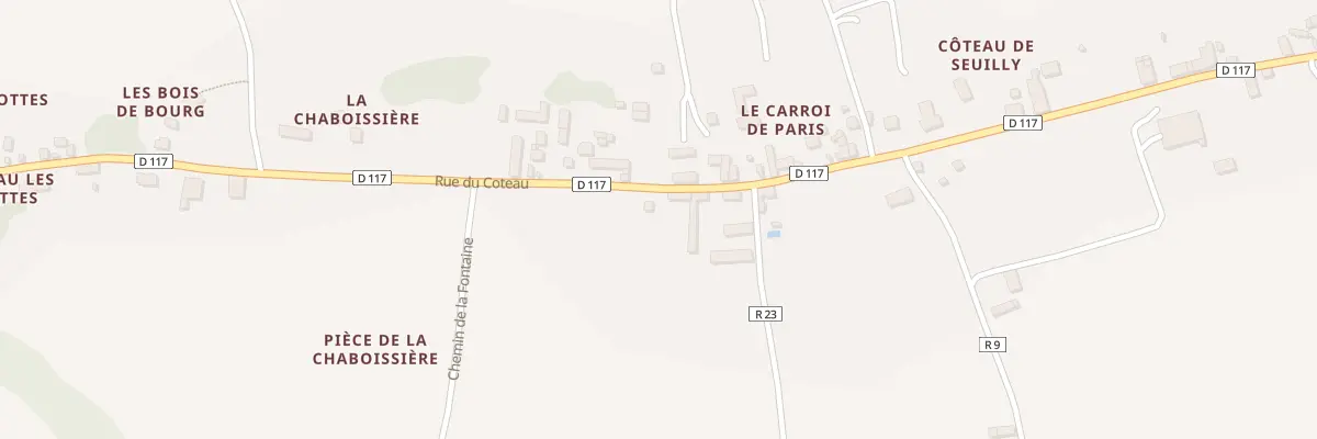 Plan du 18 Carroi de Paris à Seuilly