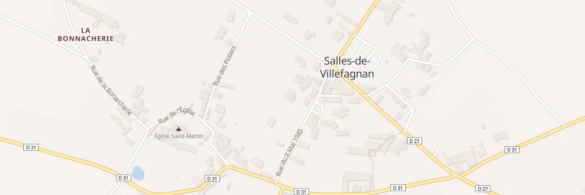Plan du 6 Rue du 8 Mai 1945 à Salles-de-Villefagnan