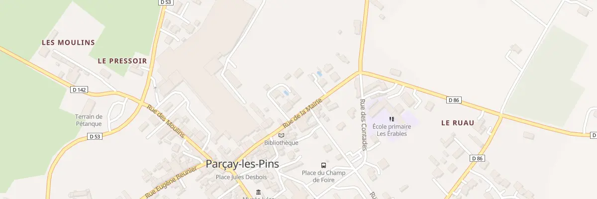 Plan du 25 Rue de la Mairie (Parcay Les P à Noyant-Villages