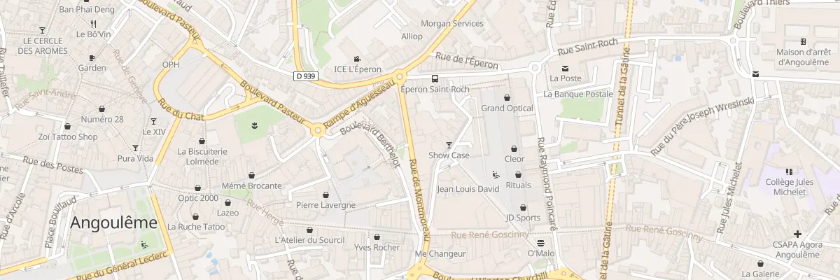 Plan du 12 Rue de Montmoreau à Angoulême