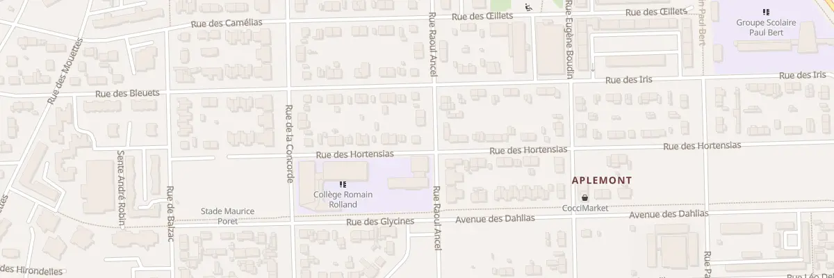 Plan du 15 Rue des Hortensias au Havre