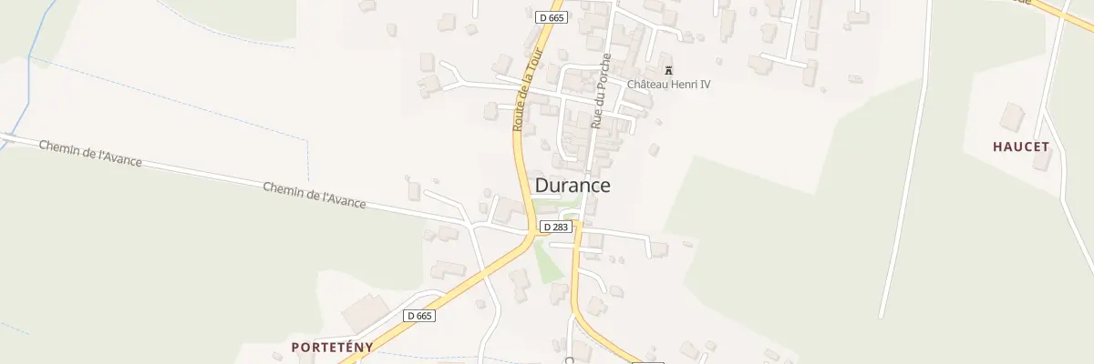 Plan du 232 Rue du Porche à Durance