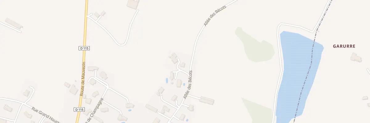 Plan du 33 All des Bécots à Beaupuy