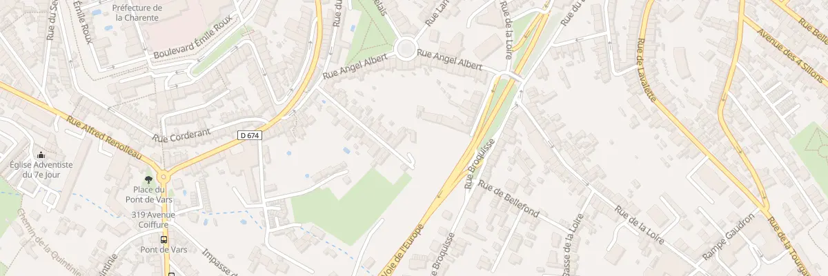 Plan du 25 Rue Pierre Curie à Angoulême