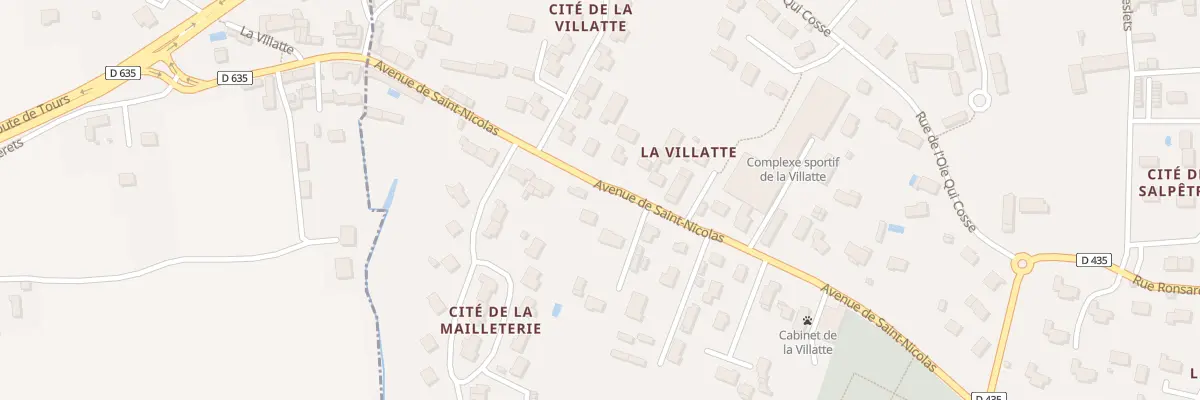 Plan du 23 Av de St Nicolas à Bourgueil