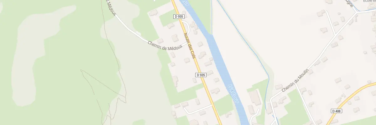 Plan du 76 Rte des Cols à Asté