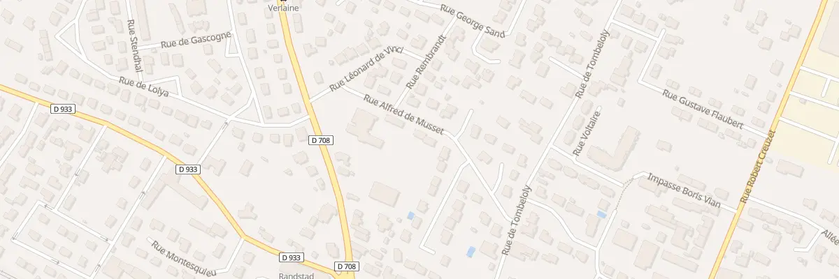 Plan du 14 Rue Alfred de Musset à Marmande