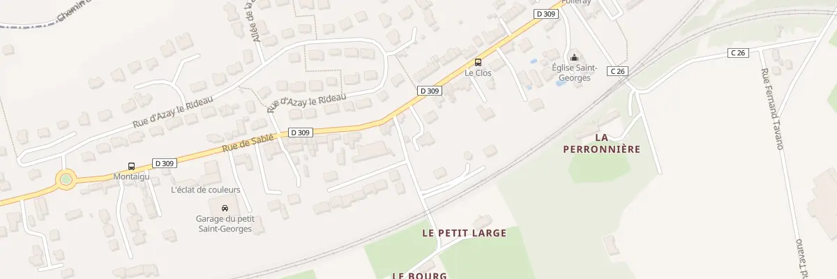 Plan du 229 Rue de Sablé au Mans