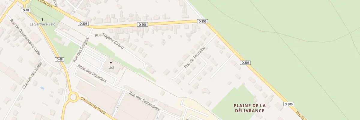 Plan du 15 Rue de Touraine au Lude