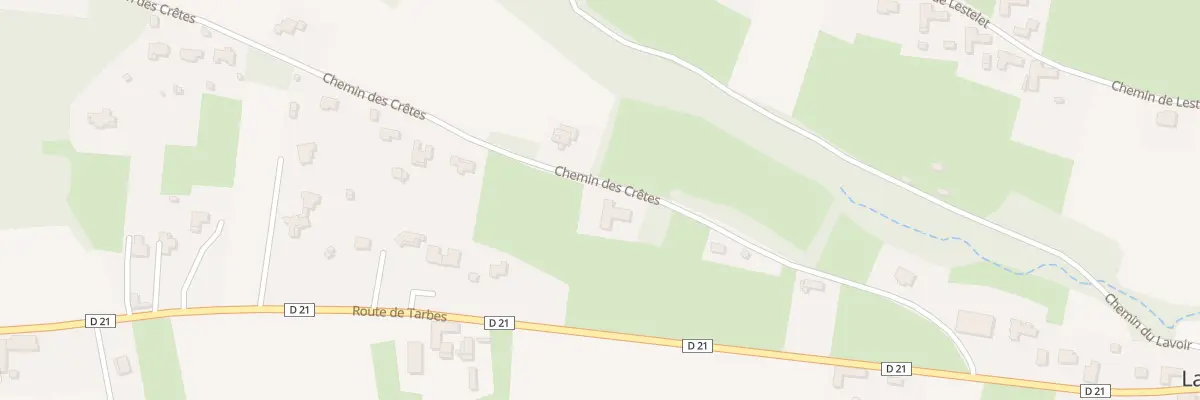 Plan du 15 Che des Crêtes à Laslades
