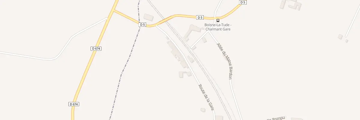 Plan du 12 Rte de la Gare à Boisné-La Tude