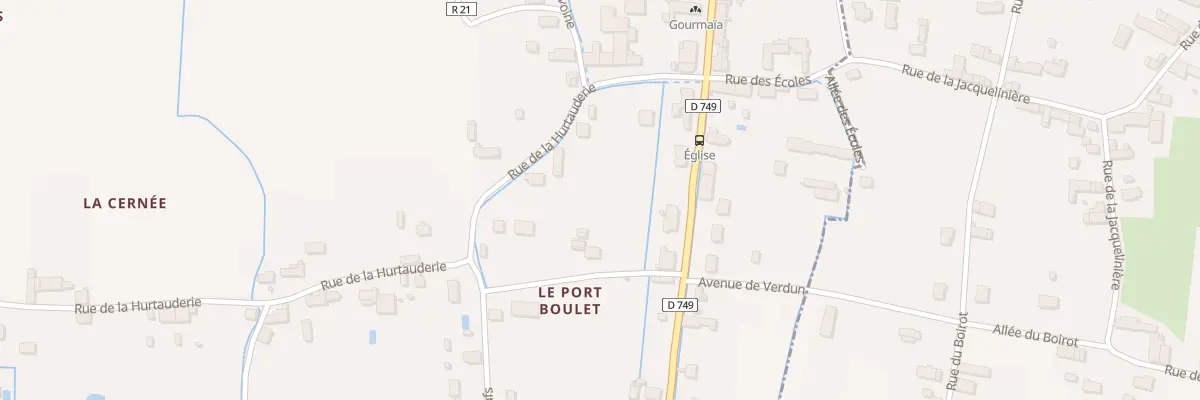 Plan du 4 All du Port Boulet à Chouzé-sur-Loire