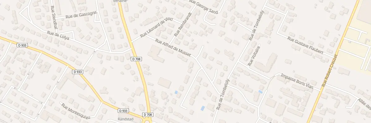Plan du 12 Rue Alfred de Musset à Marmande