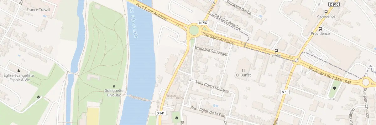 Plan du 1 Bd Besson Bey à Angoulême