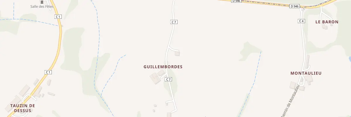Plan du 5000 Guillembordes à Courties