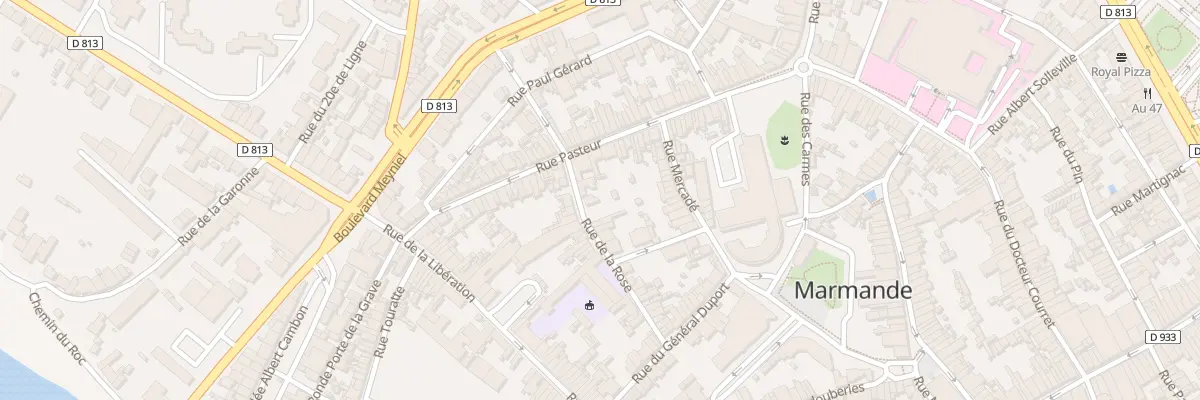 Plan du 40 Rue de la Rose à Marmande