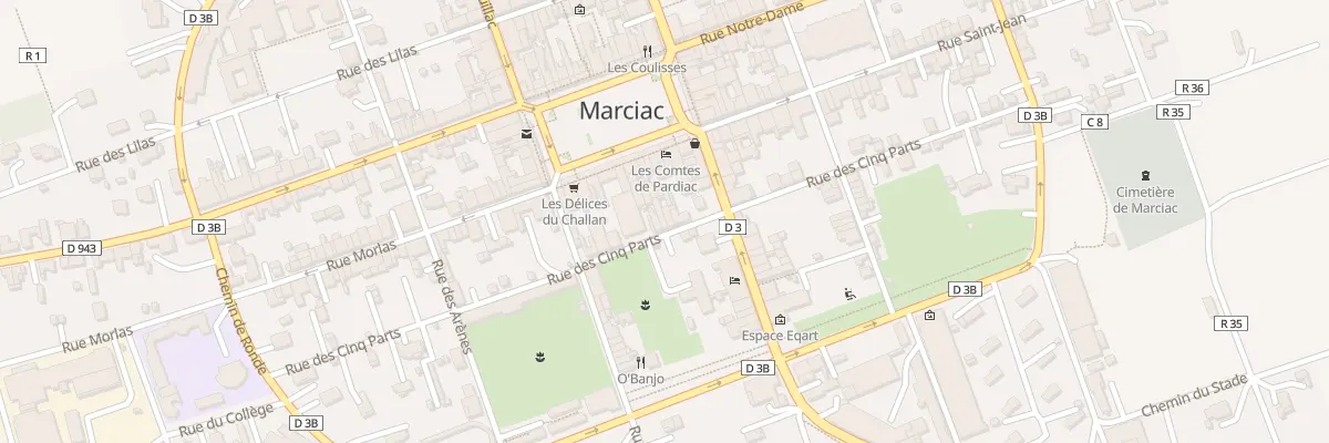 Plan du 332 Rue des Cinq Parts à Marciac