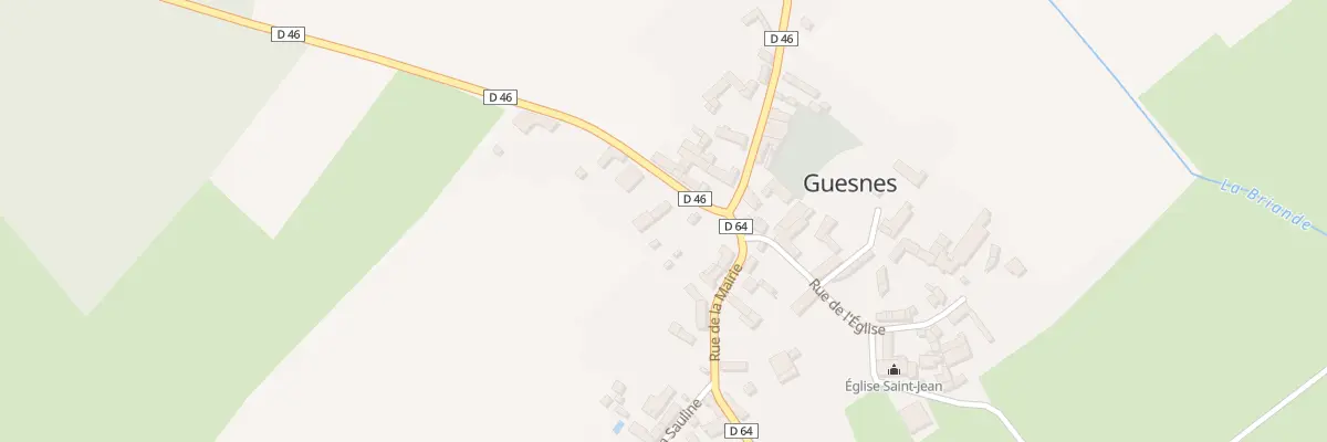 Plan du 1 Rue du Maquis de Scevolles à Guesnes