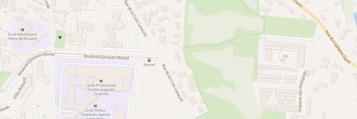 Plan du 36 Rue de la Croix Lanauve à Angoulême