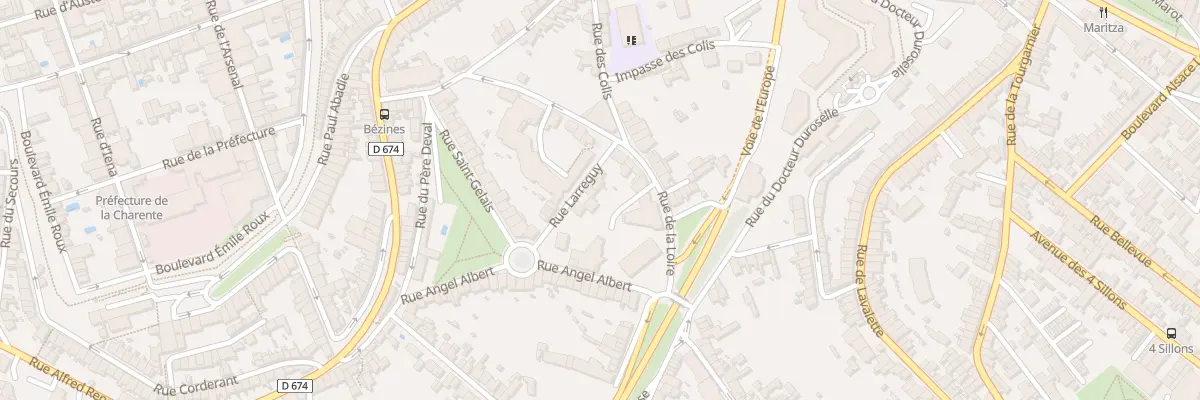 Plan du 6 Rue Larreguy à Angoulême