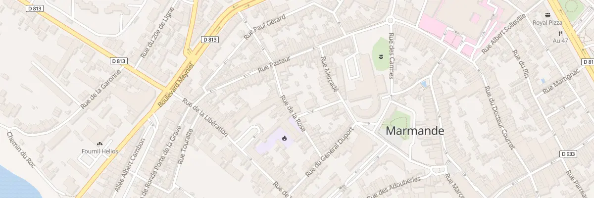 Plan du 34 Rue de la Rose à Marmande