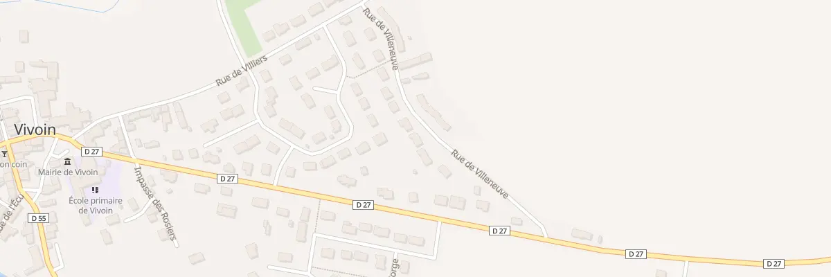 Plan du 14 Rue de Villeneuve à Vivoin