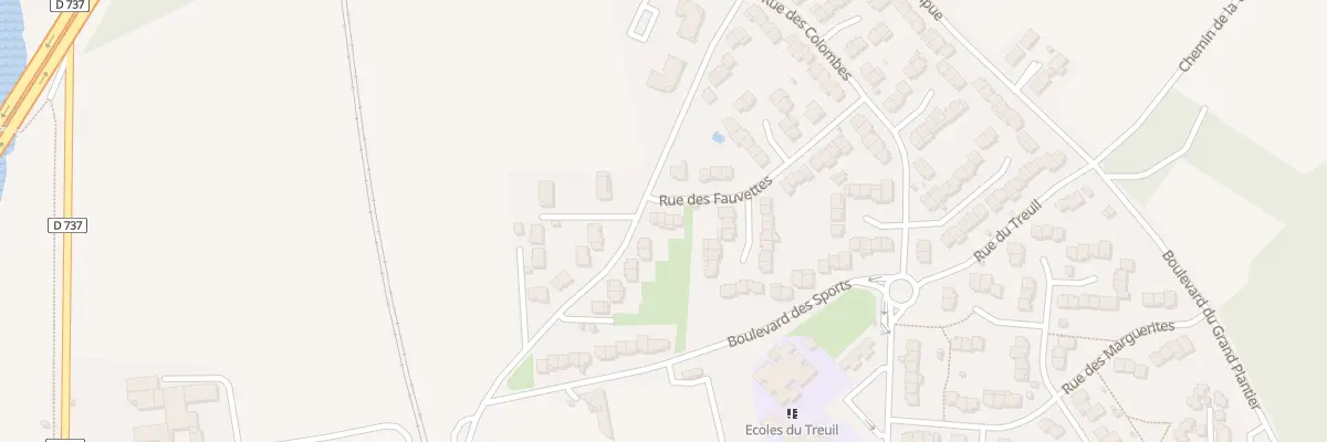 Plan du 3 Rue des Fauvettes à Gond-Pontouvre