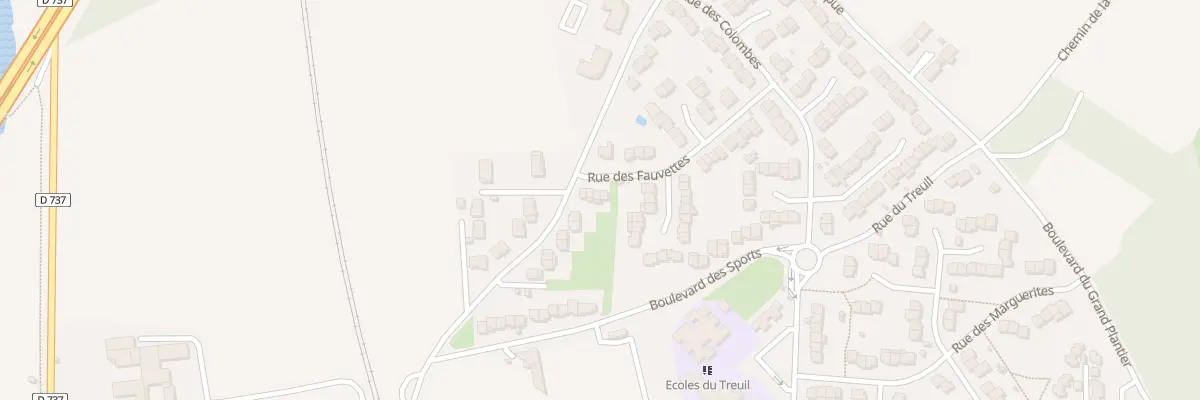 Plan du 5 Rue des Fauvettes à Gond-Pontouvre