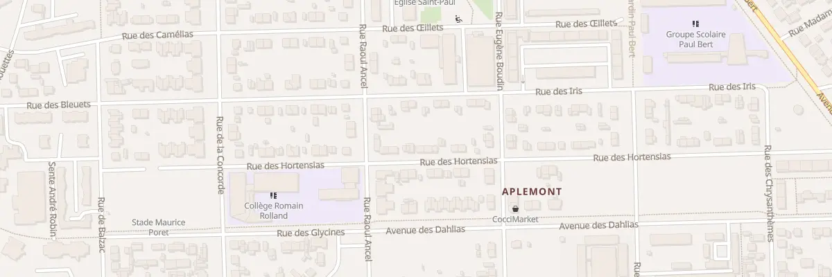 Plan du 21 Rue des Hortensias au Havre