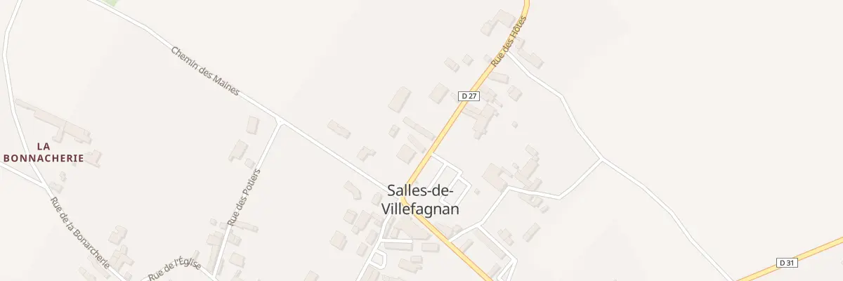 Plan du 5 Rue des Hôtes à Salles-de-Villefagnan