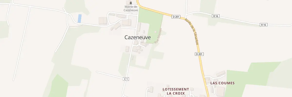 Plan du 5033 Au Village à Cazeneuve