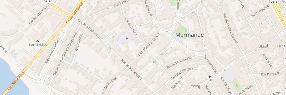 Plan du 1 Rue de la Rose à Marmande