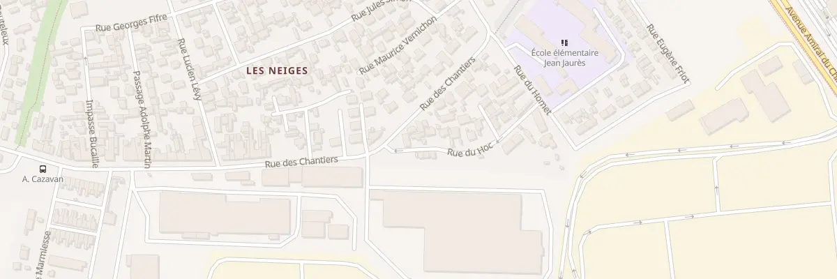 Plan du 1 Rue du Hoc au Havre
