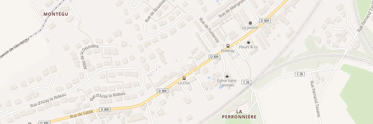 Plan du 206 Rue de Sablé au Mans