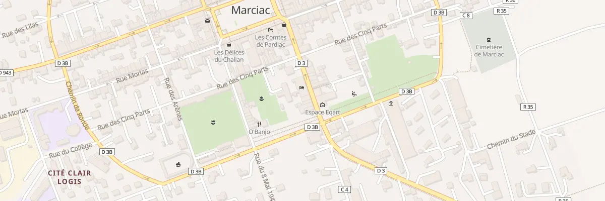 Plan du 12 Rue Henri Laignoux à Marciac