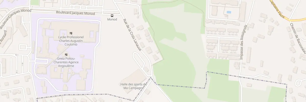 Plan du 54 Rue de la Croix Lanauve à Angoulême