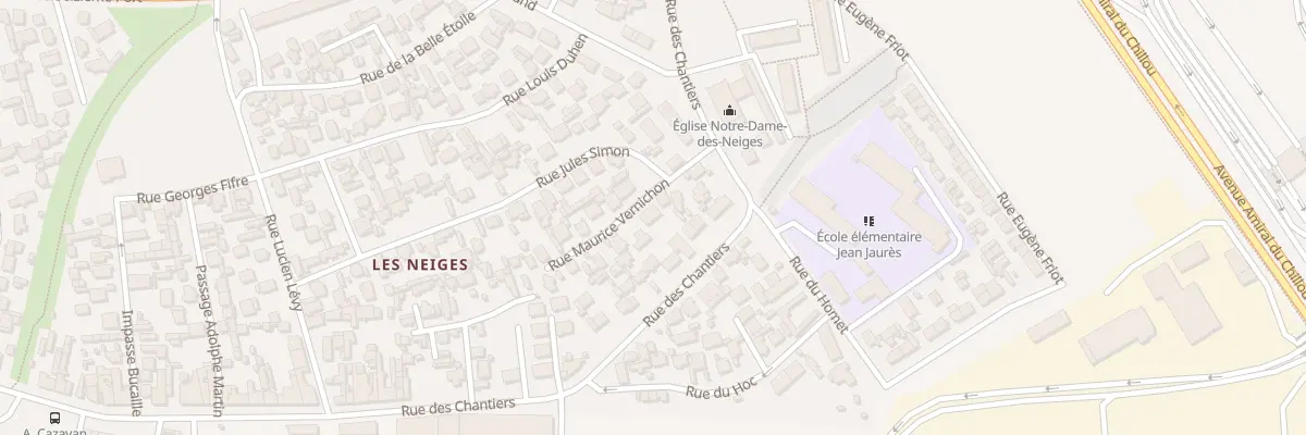 Plan du 11 Rue Maurice Vernichon au Havre