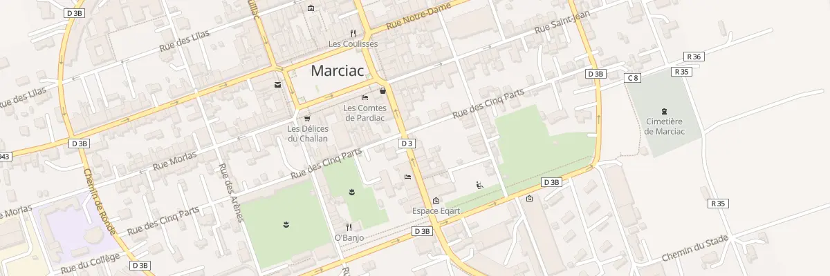 Plan du 9 Rue Henri Laignoux à Marciac