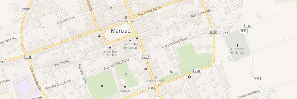 Plan du 7 Rue Henri Laignoux à Marciac