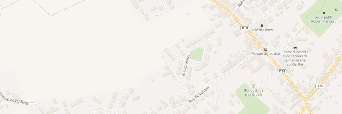 Plan du 8 Rue du Houx à Sainte-Jamme-sur-Sarthe