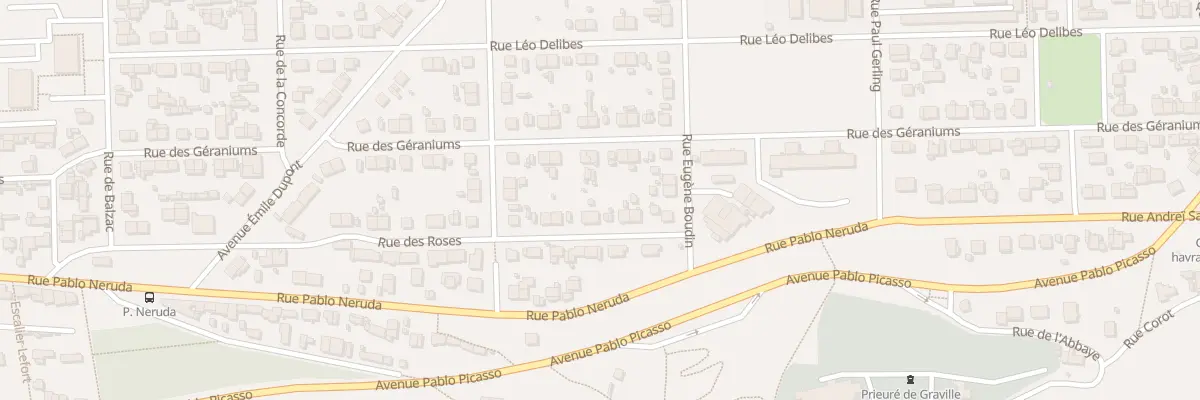 Plan du 29 Rue des Roses au Havre