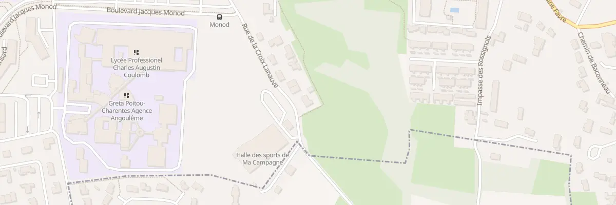 Plan du 56 Rue de la Croix Lanauve à Angoulême