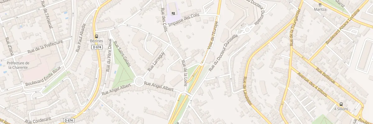 Plan du 50B Rue de la Loire à Angoulême
