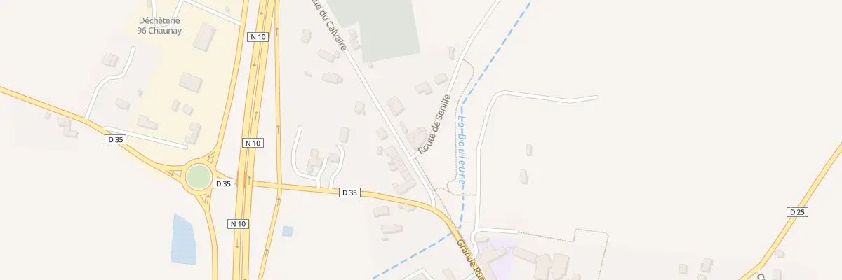 Plan du 1 Rte de Senille à Chaunay