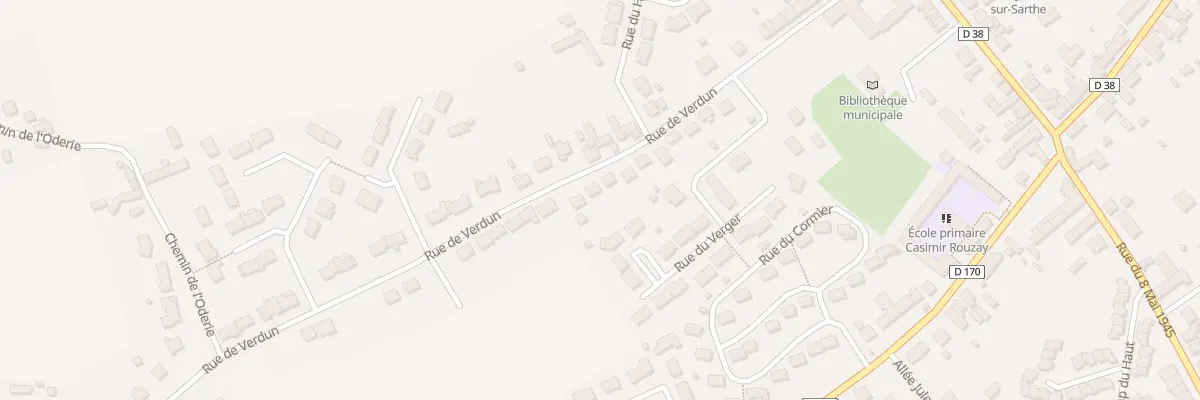 Plan du 19 Rue de Verdun à Sainte-Jamme-sur-Sarthe